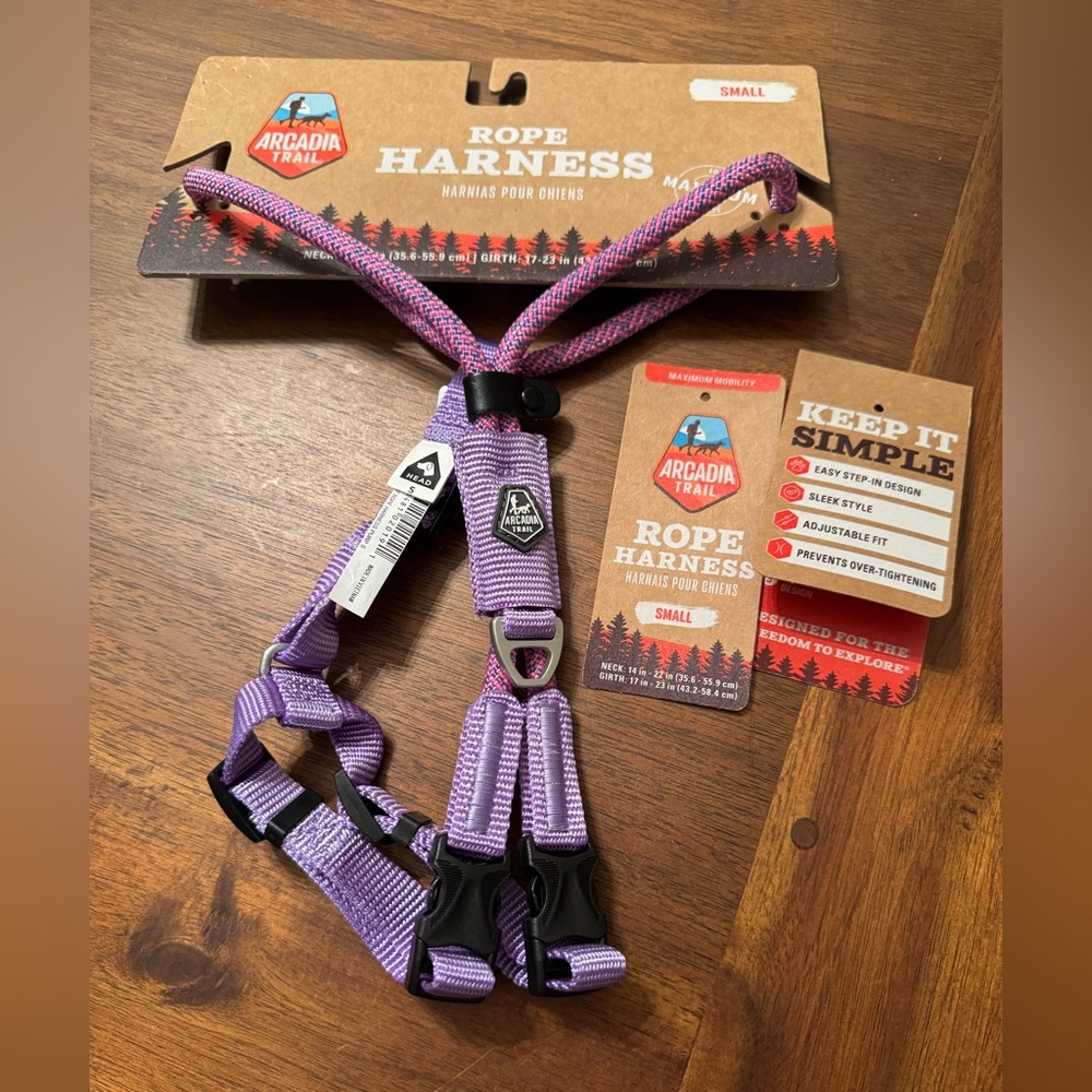 Arcadia Trail Rope Harness in Purple Size Small